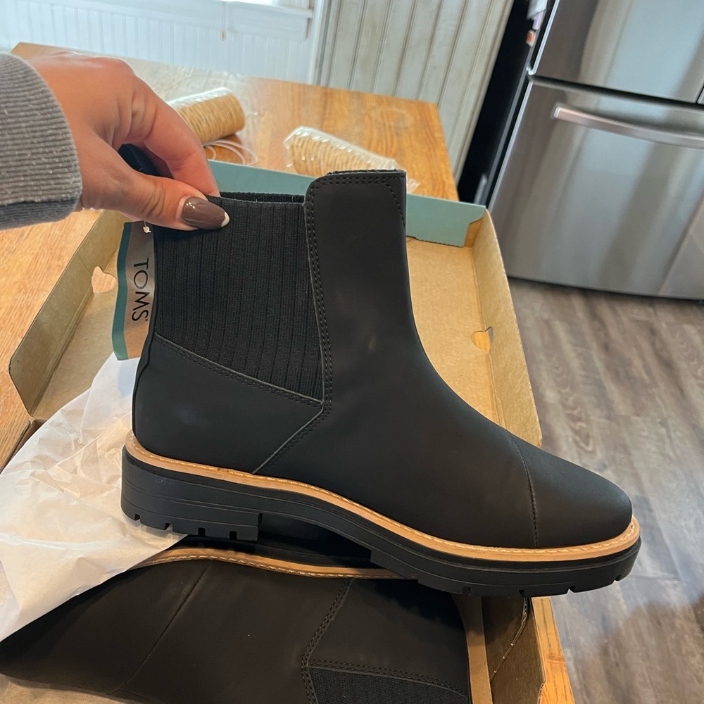 Vegan leather bootie